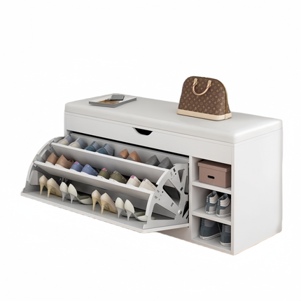 Shoe Storage Bench White