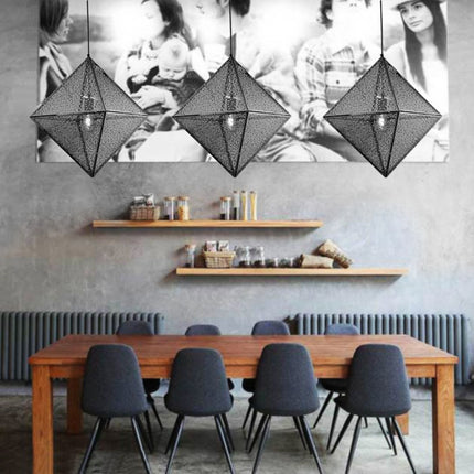 Diamond Shape Pendant Light 54*54CM - salelink.co.nz