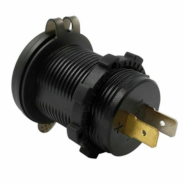 12V/24V QC 3.0 USB Fast Charger Socket Outlet On&Off Switch For Car Motorcycle - salelink.co.nz