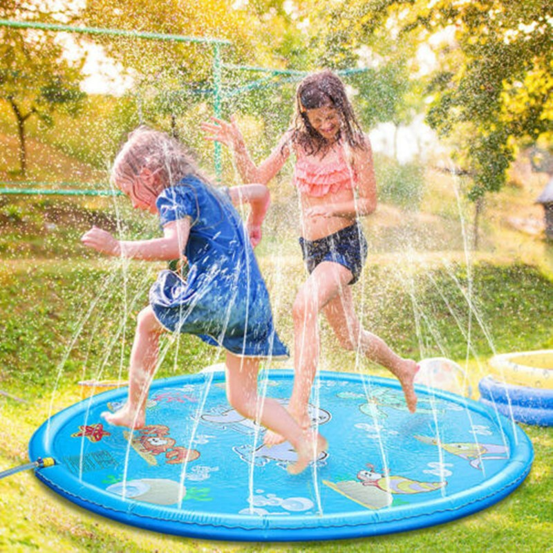 170cm Inflatable Spray Splash Water Mat Outdoor Pool– salelink.co.nz