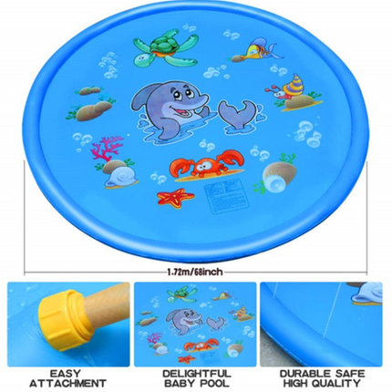 170cm Inflatable Spray Splash Water Mat Outdoor Pool