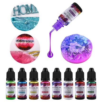 24 Bottle Resin Pigment Kit Liquid Dye - salelink.co.nz