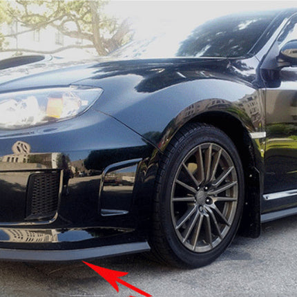 Car Front Bumper Lip Skirt Protector Splitter Body Spoiler Rubber Universal 2.5M - salelink.co.nz