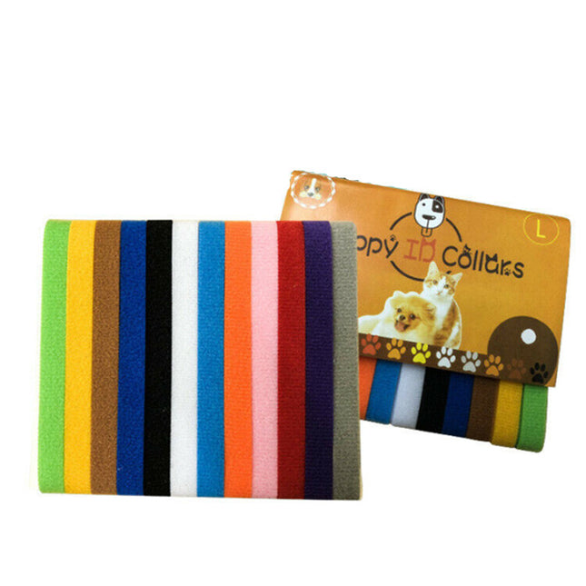 12 Colours Pet Whelping ID Collar Bands - salelink.co.nz