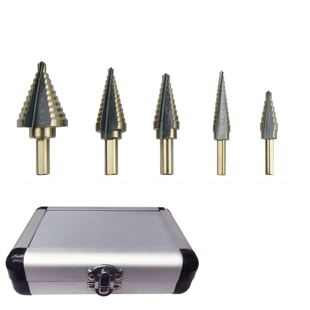 5PCS HSS Cobalt Step Drill Bit Set Multiple Hole 50 Ghana 5PCS HSS Cobalt Step Drill Bit Set Multiple Hole 50 Ghana