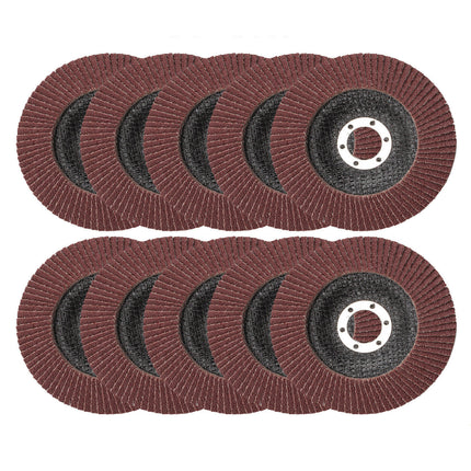 50Pcs Abrasive 5'' 125MM Metal Sanding Flap Disc Angle Grinder 80 Grit - salelink.co.nz