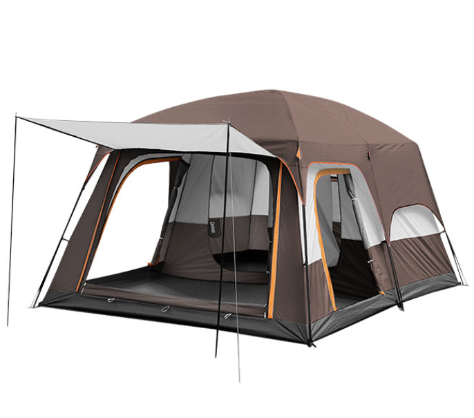 Camping Tent For 6-10Persons 380x260x195cm Coffee