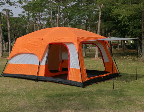 Camping Tent 6-10persons 380x260x195cm Orange