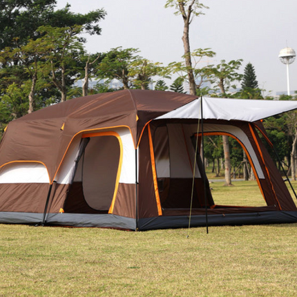 Camping Tent For 5-8persons 310x220x190cm Coffee