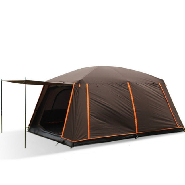 Camping Tent 6-10persons 380x260x195cm Coffee - salelink.co.nz