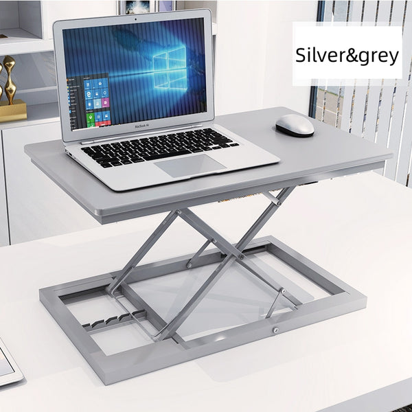 Adjustable Laptop Table Desk - Silver&Grey