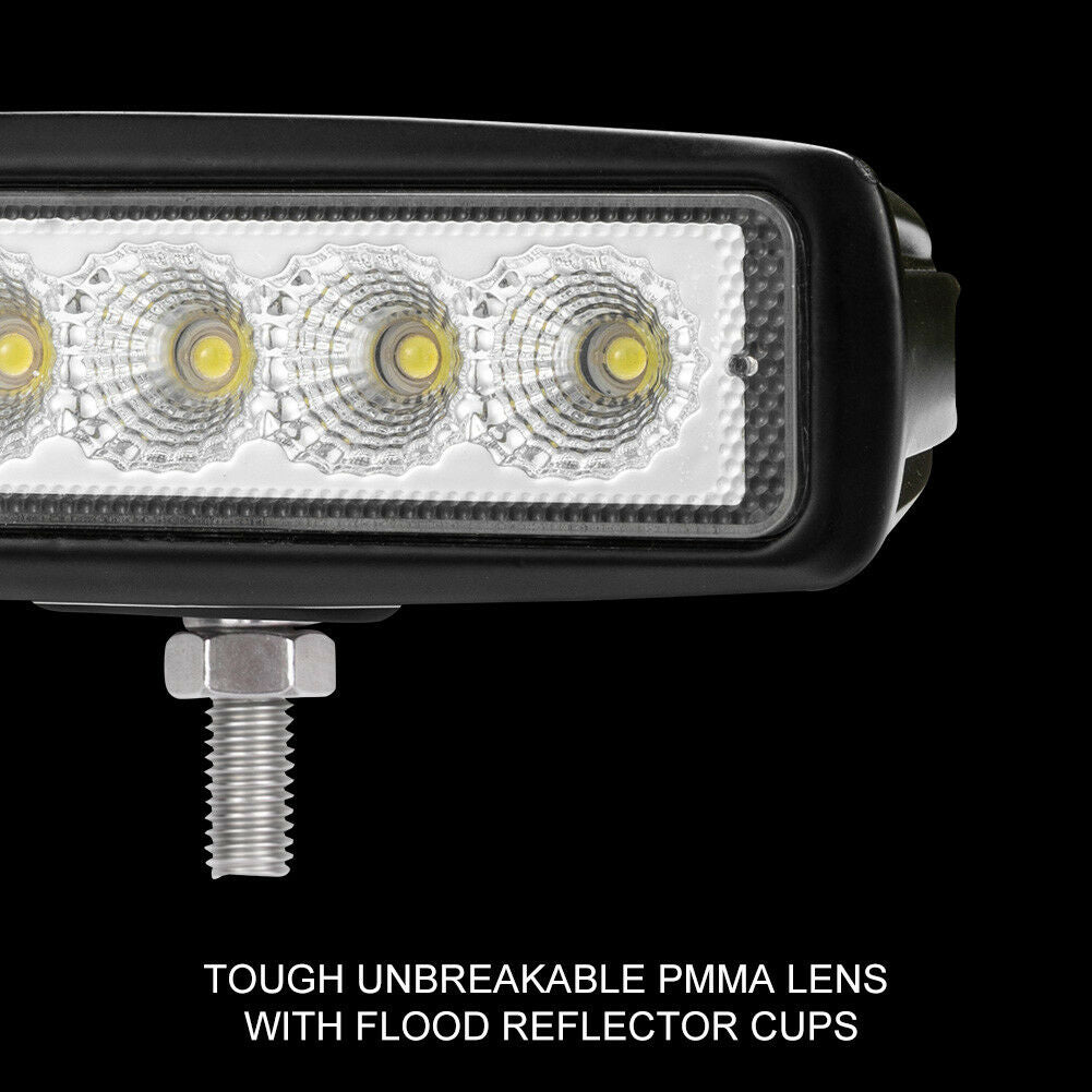 6 Inch 18W LED Work Light Bar Flood, Spot, Beam Offroad Driving Lamp For Car, SUV, Truck 2024 From Ddmysmile, $19.44