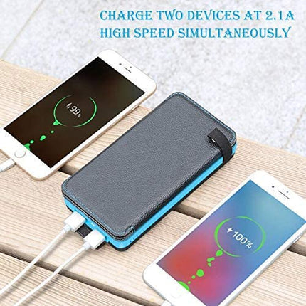 Solar Power Bank with 4 Panels 25000mAh - salelink.co.nz