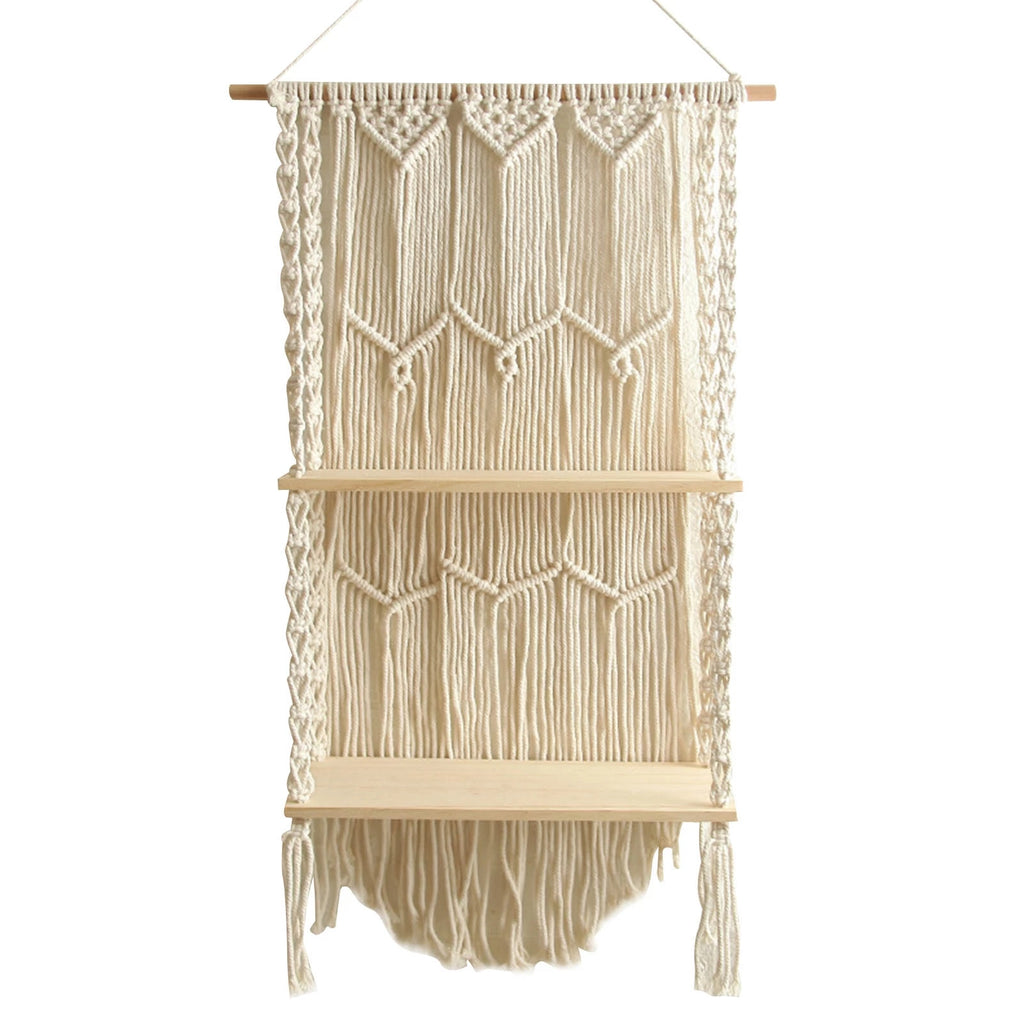 Wood Shelf Tapestry - 2 Tier