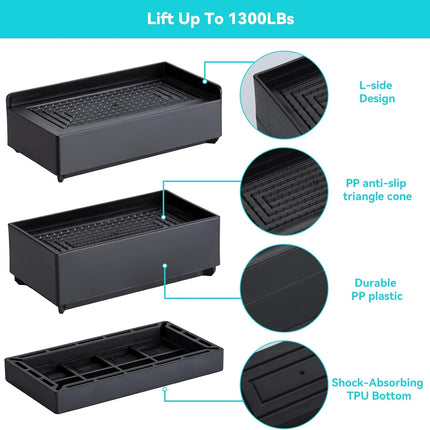 4Pcs Furniture Risers 7.5cm - salelink.co.nz