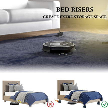 4Pcs Furniture Risers 7.5cm - salelink.co.nz