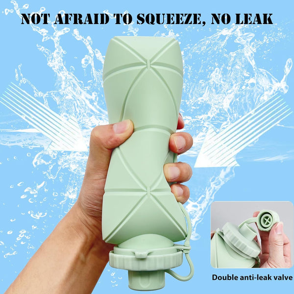 Collapsible Water Bottle Green