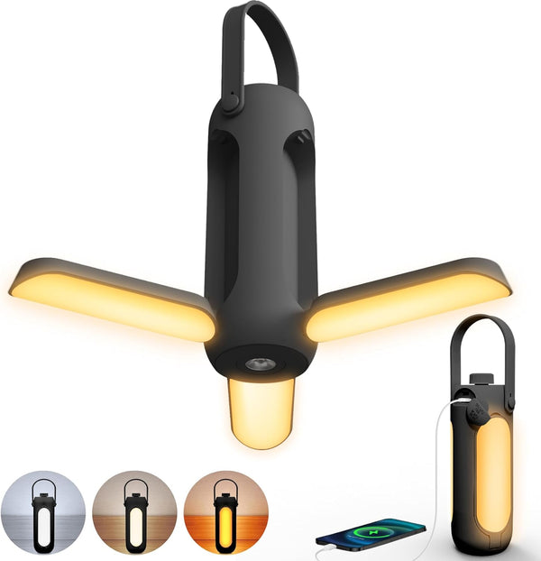 10000mAh LED Camping Light Black