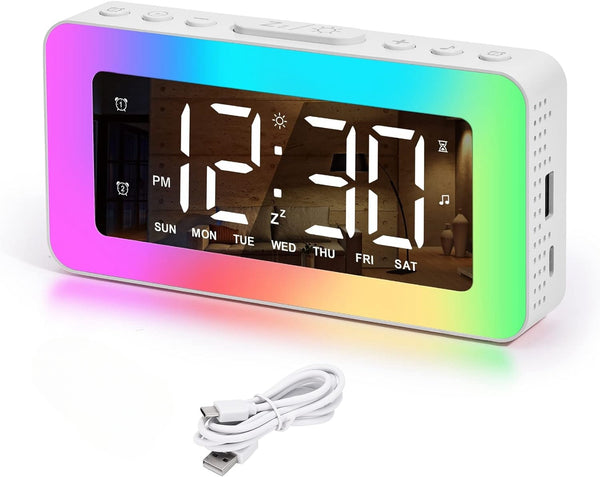 Digital Alarm Clock Colorful