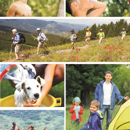 Portable Camping Shower Kit with Folding Bucket