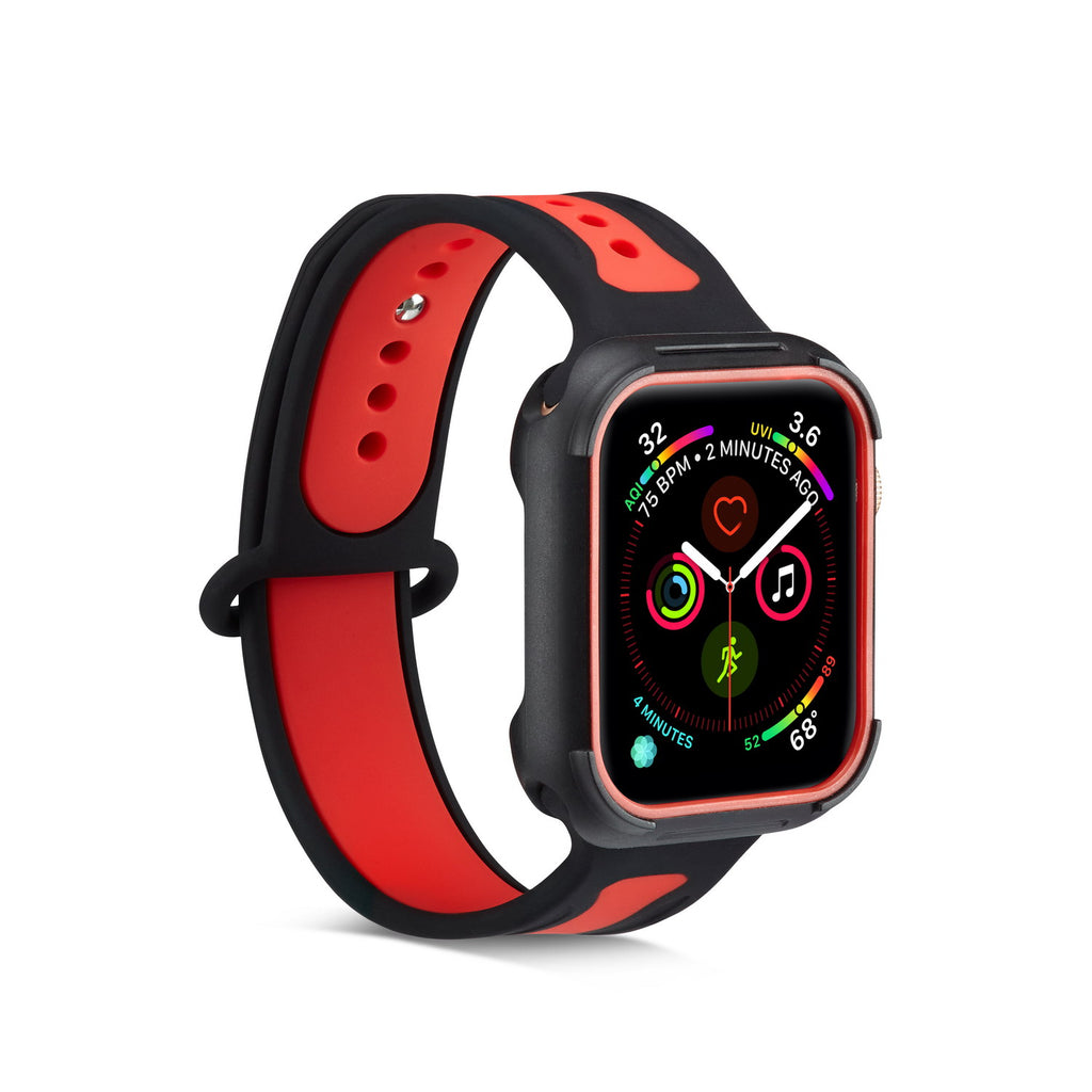 Replacement Strap Band with Frame for Apple Watch 44mm Series 6, Series 5, Series 4, Series SE