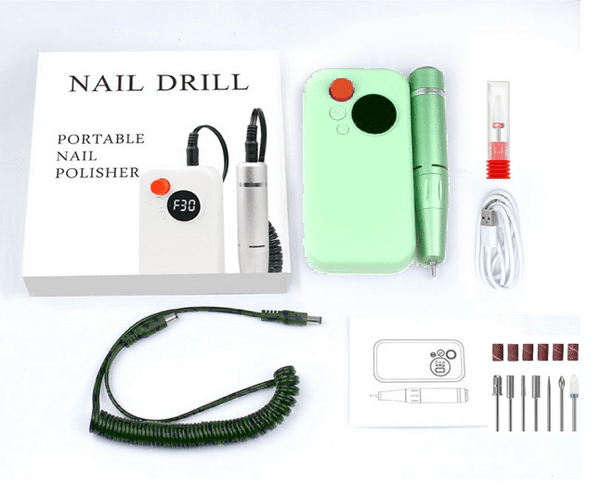 Electric Nail File Kit Green