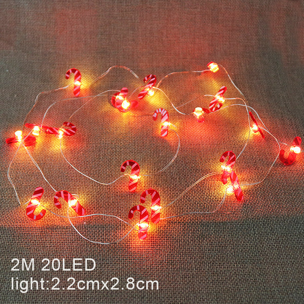2M 20LED Christmas Candy Cane LED String Lights