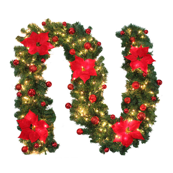 2PACK Christmas Fireplace Wreath