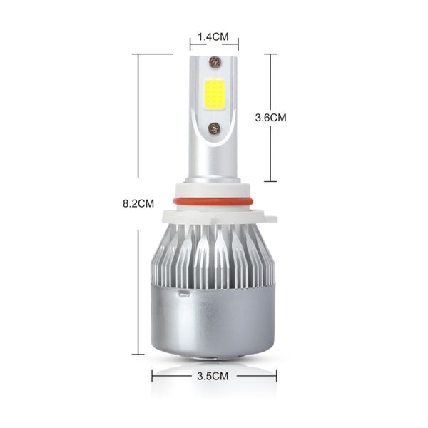 9006 Car Headlight LED Bulb 1 Pair 8000LM 35W Waterproof