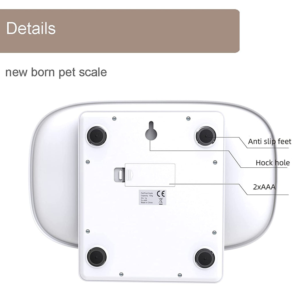 10kg Digital Weighing Scales For Puppy Cat Pet Electronic Scale LCD Display