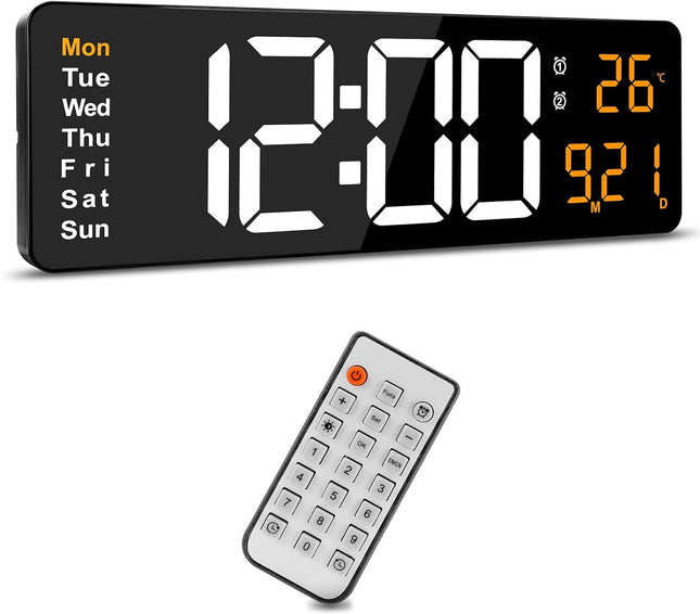 Digital Wall Clock Large