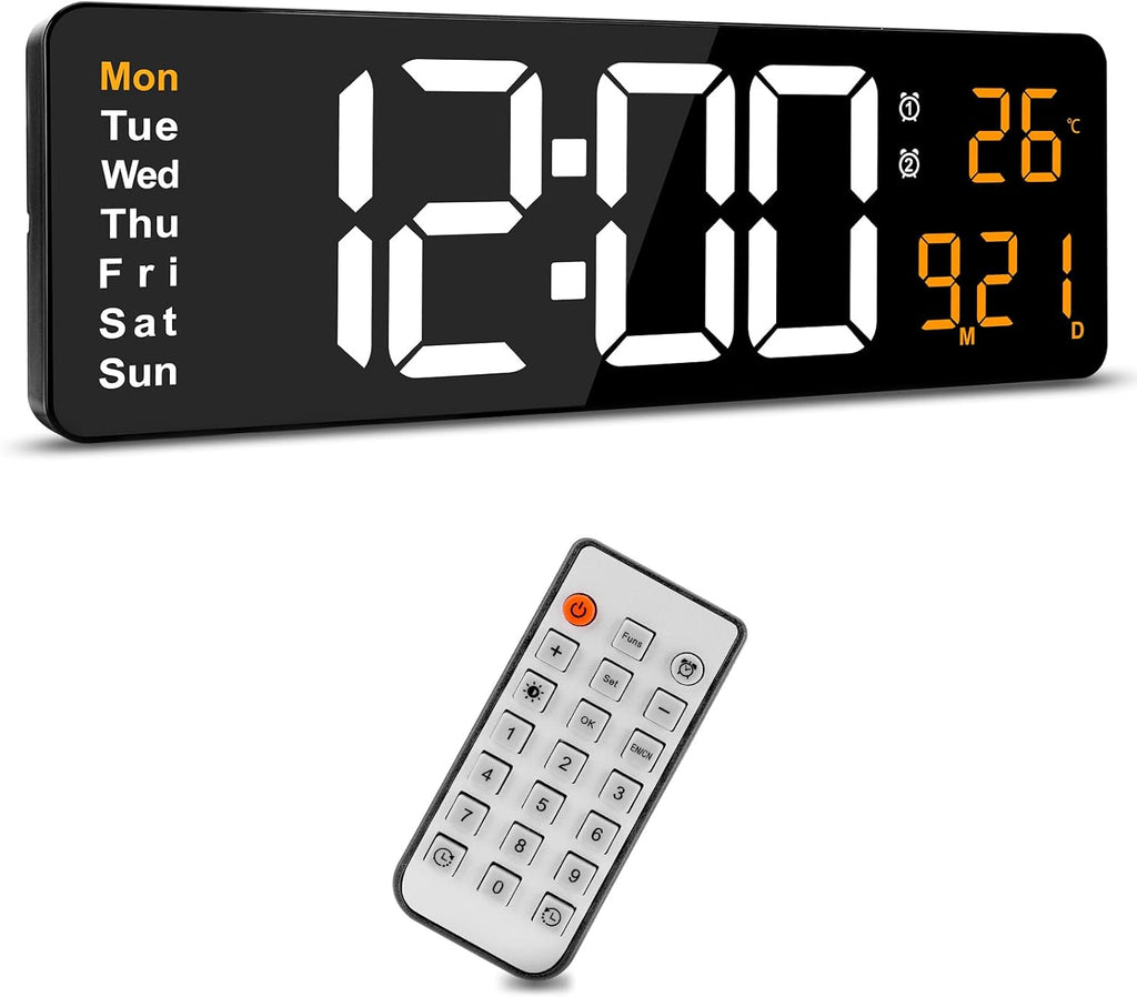 Digital Wall Clock Large