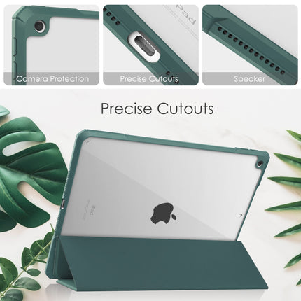 iPad 10.2 Case Clear Transparent Back Shell, Auto Sleep Wake - salelink.co.nz