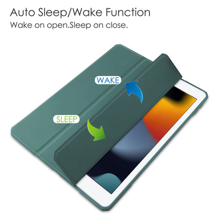 iPad 10.2 Case Clear Transparent Back Shell, Auto Sleep Wake - salelink.co.nz