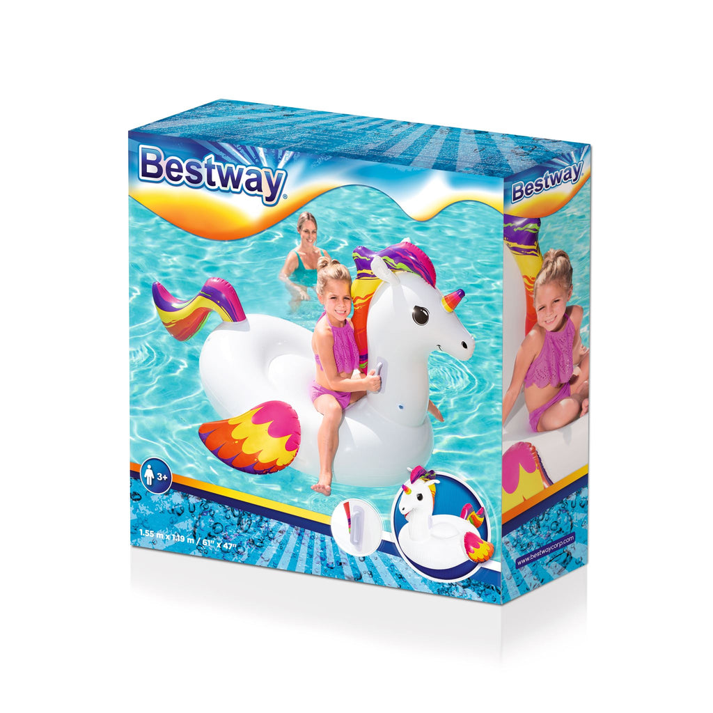 Bestway Inflatable Unicorn Ride-On Pool Float–