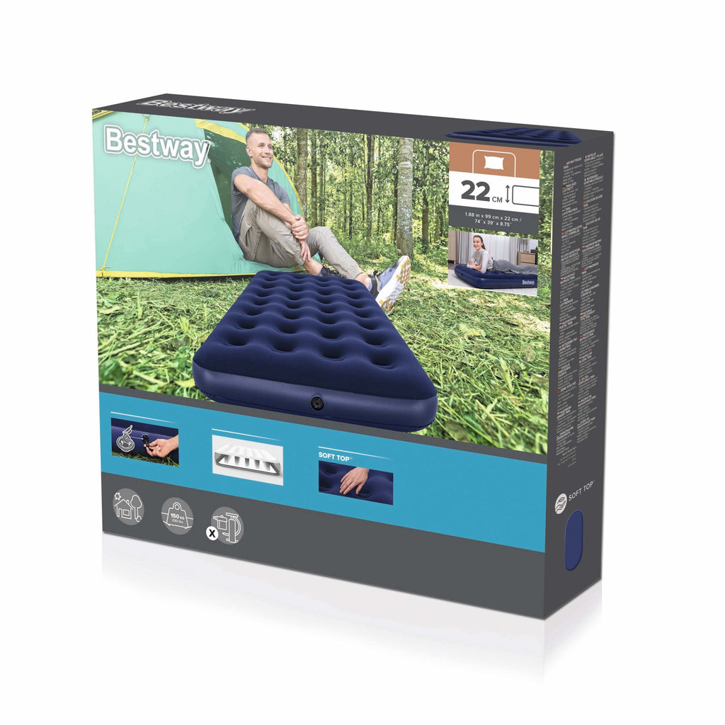 Bestway Air Mattress Twin 1.88m x 99cm x 22cm salelink .nz