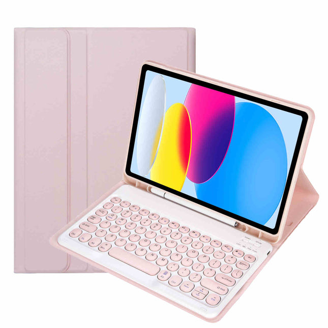 iPad 10Gen 10.9, iPad 11 (A16 2025) Keyboard Case - Pink