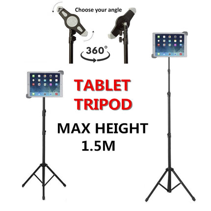 Tablet iPad Floor Stand Adjustable Holder For 10.2 10.9 11 12 inch