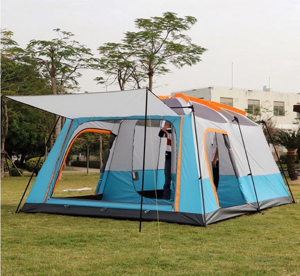 Camping Tent 8-12persons 430x305x203cm Blue