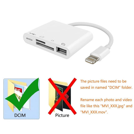 4 in 1 Camera Card Reader