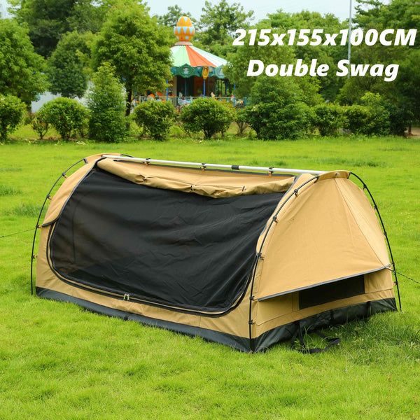Double Swag Camping Tent with Mattress