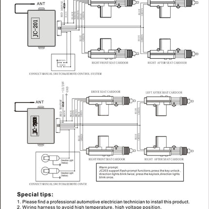 Remote Auto Car Control Keyless Entry Central Door Lock Locks Locking Kit System - salelink.co.nz