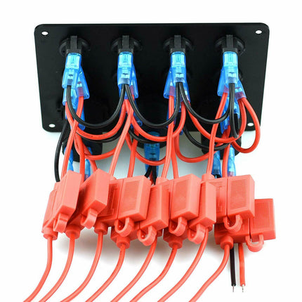 8 Gang Car Auto LED Rocker Switch Panel - salelink.co.nz