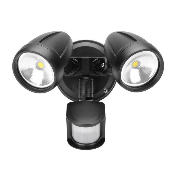 30W LED Security Light with Motion Sensor Outdoor Twin Spotlight Garage IP54
