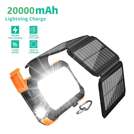 20000mAh Solar Charger Power Bank - salelink.co.nz