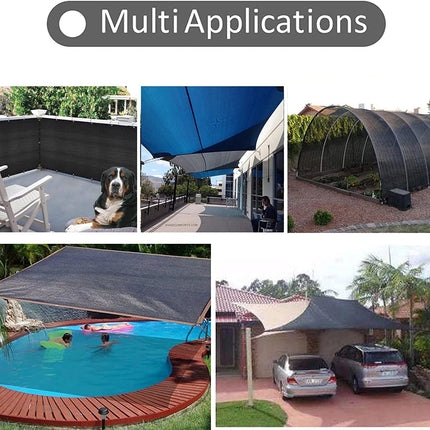 70g 95% Black Shade Cloth 2Mx3M - salelink.co.nz