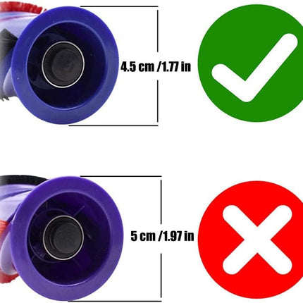 Brush Roller Brushbar Replacement For Dyson V6 V7 (4 Prong, No Screw) - salelink.co.nz
