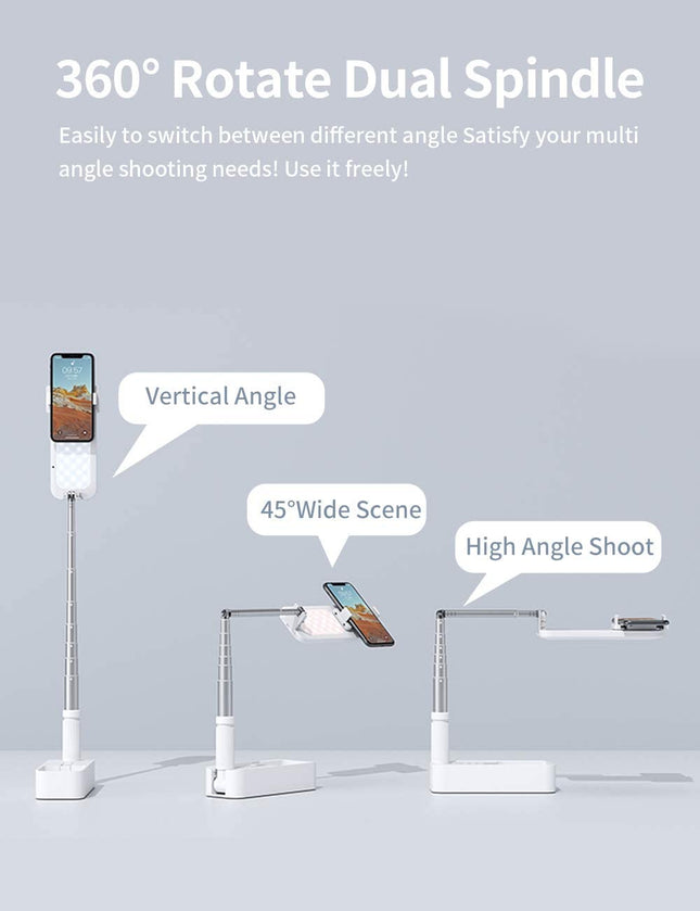 Extendable Selfie Stand 360 Rotation with Phone Holder - salelink.co.nz