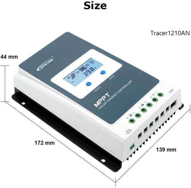Tracer1210AN EPEVER 10A Solar Charge MPPT Controller 12V / 24V - salelink.co.nz