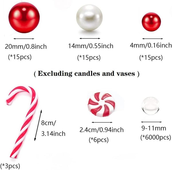 Christmas Decorations Vase Filler Beads